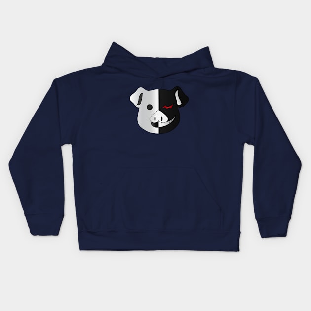 Monokuma Piggy Kids Hoodie by Crimson Valley